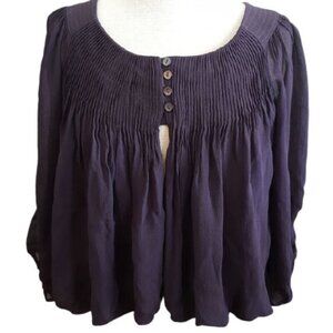 Anthropologie Rohit Rahul Khanna Sheer Broen Swing Crop Top (S)